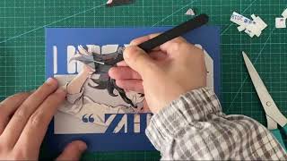 How many layers do you think this took?#paperart #papercutting #3dart #zenlesszonezero #zhuyuan
