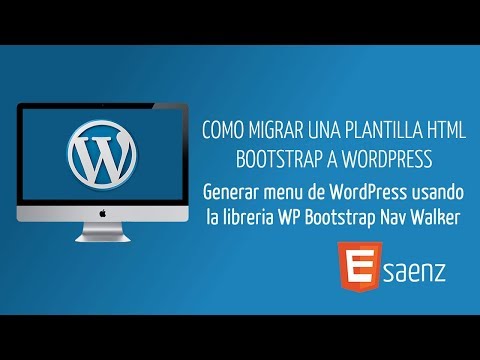 20. Generar menú de bootstrap usando la libreria WP Bootstrap Navwalker