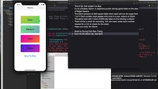CS50 Final Project Ios Track: Sudoku Puzzle