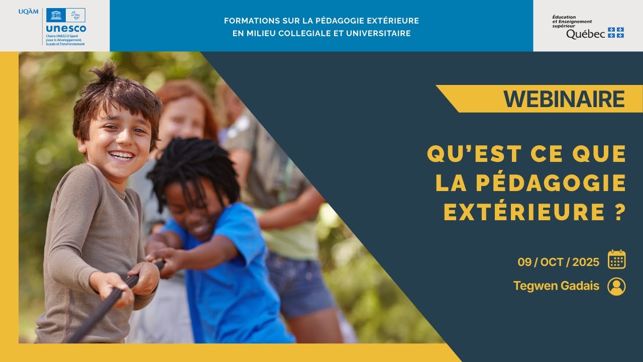 Webinaire 1 - Qu'est-ce que la pédagogie extérieure (Tegwen Gadais)