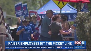 Kaiser Employees Hit The Picket Line