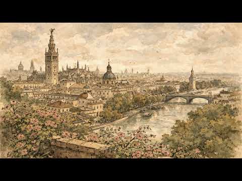 Spring in Seville Spain Elegant Ambience Peaceful Classical Music for Rest Study 2 HOURS