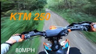 KTM 250SXF RIDING TRAILS!