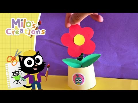 Praca plastyczna krok po kroku: stwórz kwiatek w doniczce z Milo! 🌸🪴 | Milo’s Creations