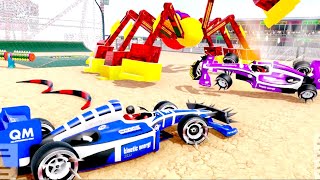 Formula Car Derby  3D Simulator -  GT Formula car crash -  Android gameplay screenshot 4