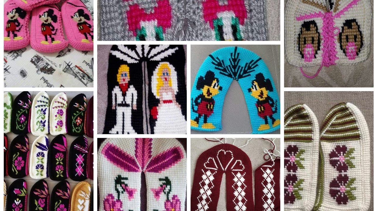 #patikmodelleri en yeni en güzel tunus işi patik modelleri