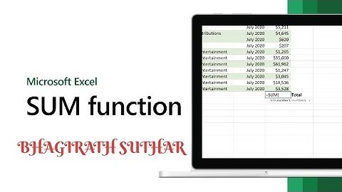Formula of Sum, Percentage, If Function, Merge & Center MS Excel  Tutorial in Hindi