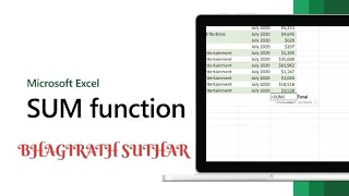 Formula of Sum, Percentage, If Function, Merge & Center MS Excel  Tutorial in Hindi
