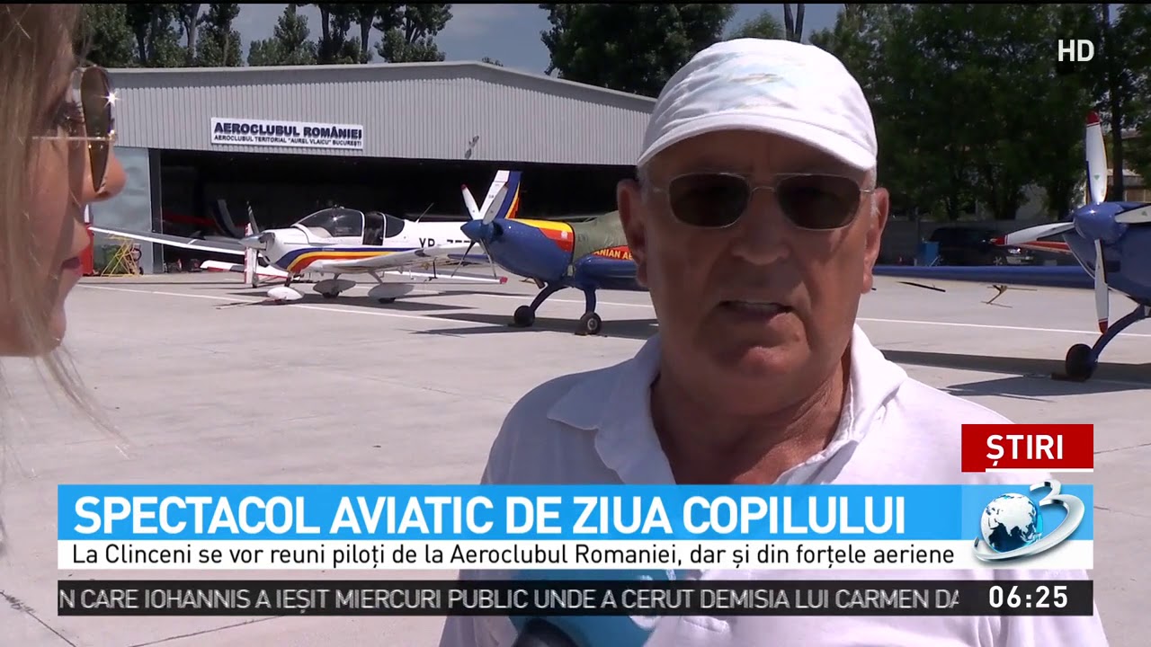 Spectacol aviatic, de ziua Copilului newspaper mockup