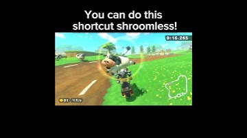 You can do this shortcut shroomless on Moo Moo Meadows in Mario kart world 