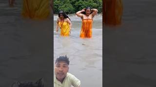 holy bath a sali river natural beautiful 💐 #bathing #trending #shortvideo