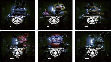 FNAF AR | ALL ANIMATRONIC GAME LOADING SCREENS | 4K