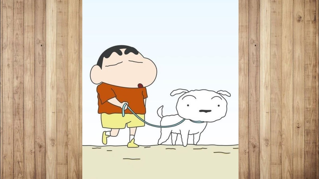 shinChan & Shiro walking drawing | Drawing for Beginners | Pencil Drawing