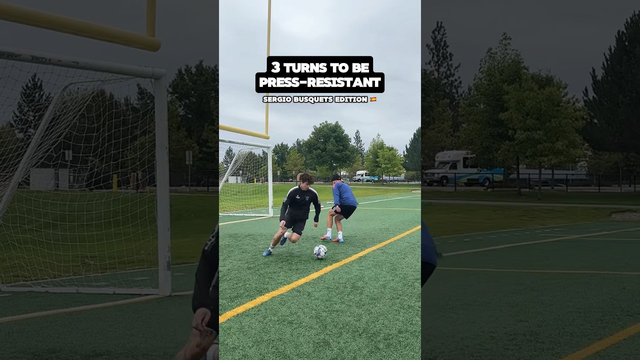 Master these 3 turns ✅ to become press resistant like Sergio Busquets 🐐 