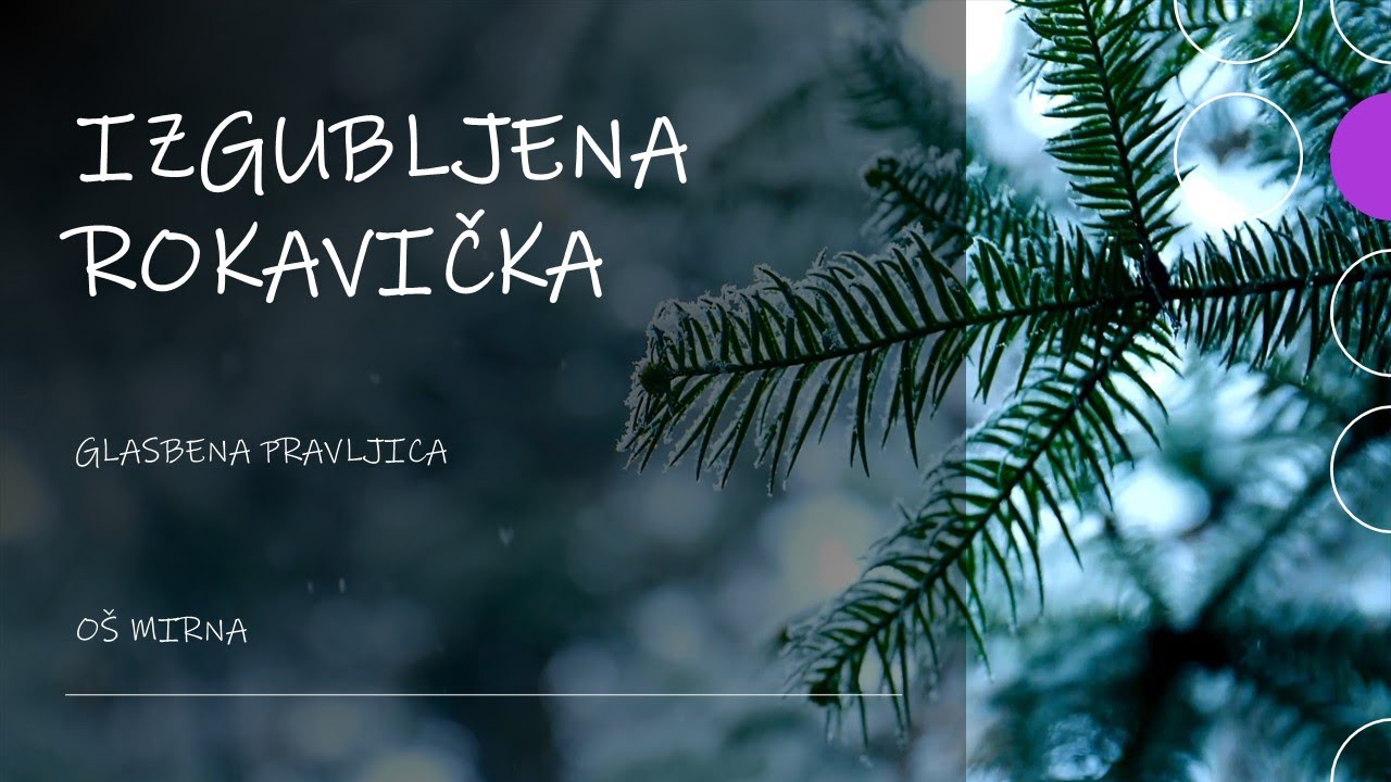 Glasbena pravljica IZGUBLJENA ROKAVIČKA