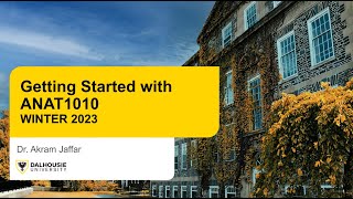 Getting started ANAT1010 W2023