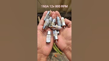 16GA Gear Motor 12v 800 RPM | Best Motors For Line Follower Robot #gearmotor #motor