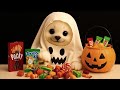 【ASMR】Arale the Seal’s Halloween Night🎃👻 Handmade Costume & Trick or Treat🦭✨ #asmr #relaxing#mukbang