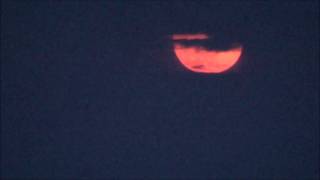 Pink Moon rise over the Adriatic sea - North Italy