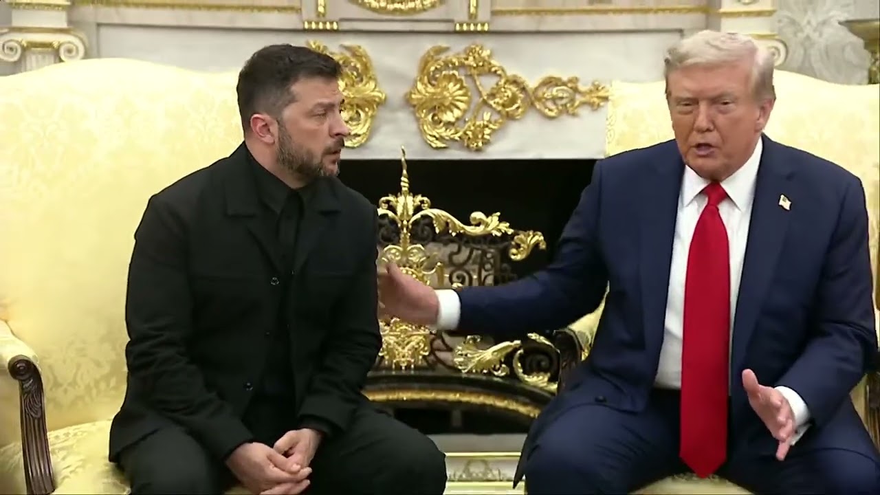 Trump, reporter compliment Zelenskyy’s suit in Oval Office meeting