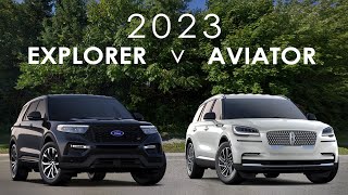 2023 Ford Explorer vs Lincoln Aviator