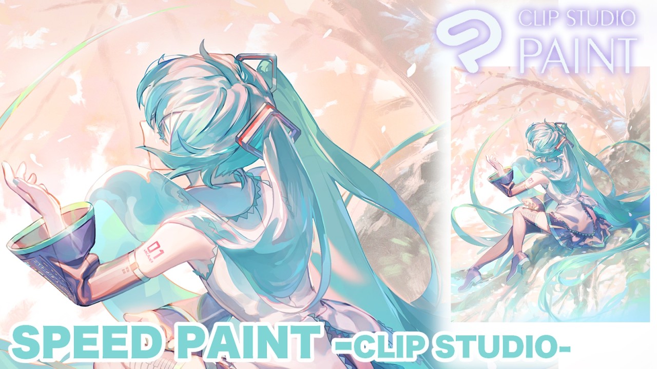ミクの日に初音ミクを描いてみた2026【CLIP STUDIO PAINT　イラストメイキング】-SpeedPaint-