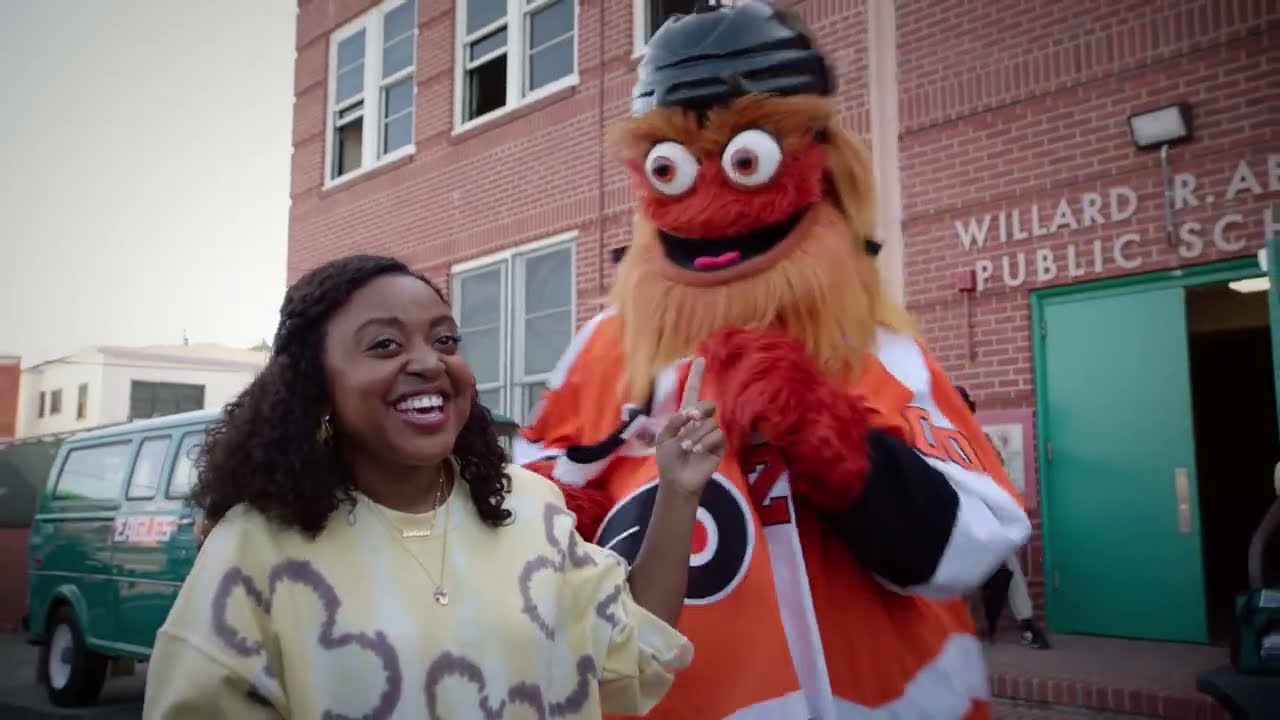 Flyers mascot Gritty is the star of Philadelphia's LGBTQ Pride