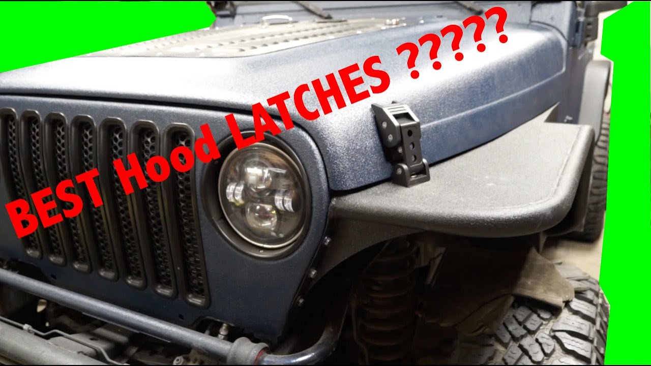 The Best Jeep Hood Latches EVER ??? - YouTube