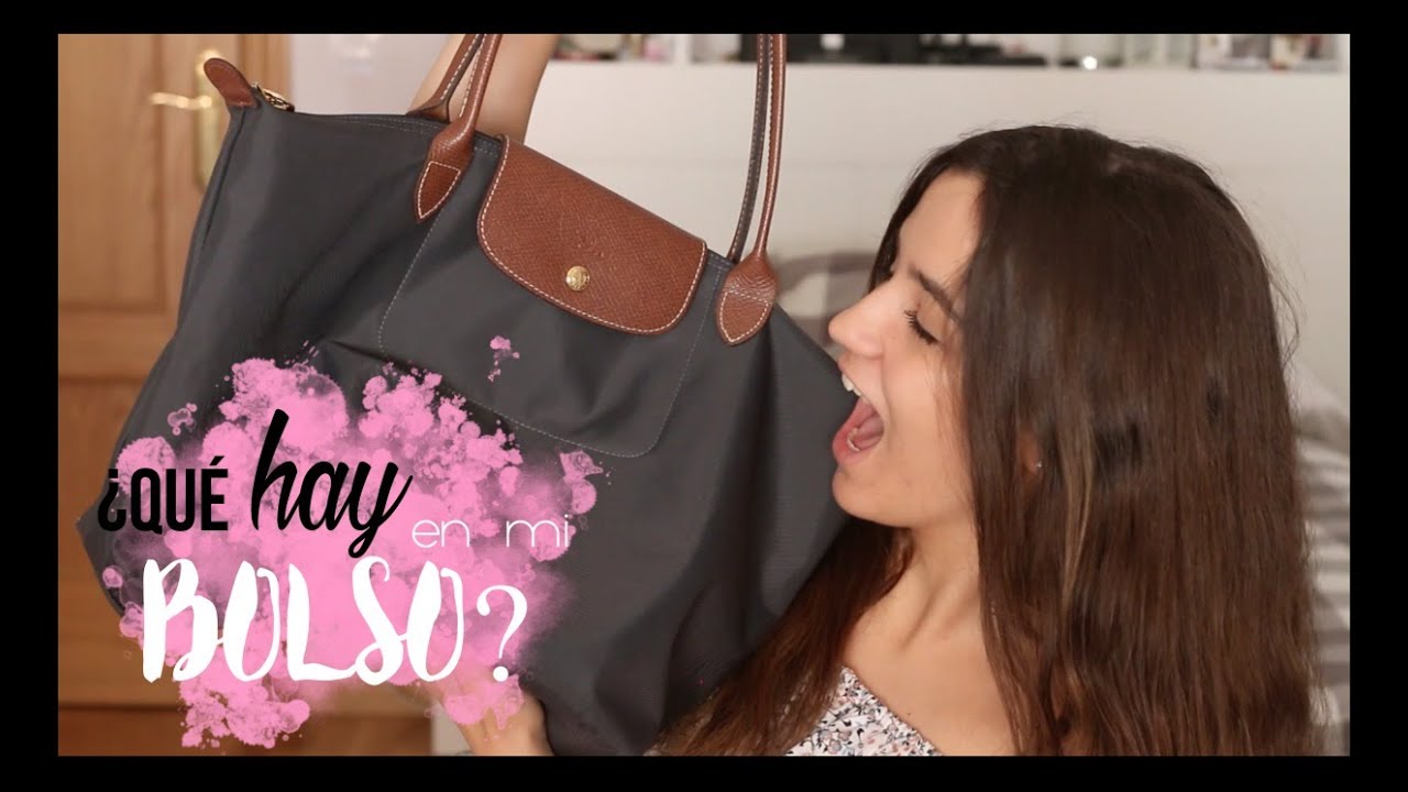 Qué en mi bolso? LONGCHAMP LE PLIAGE | Teresa Macetas - YouTube