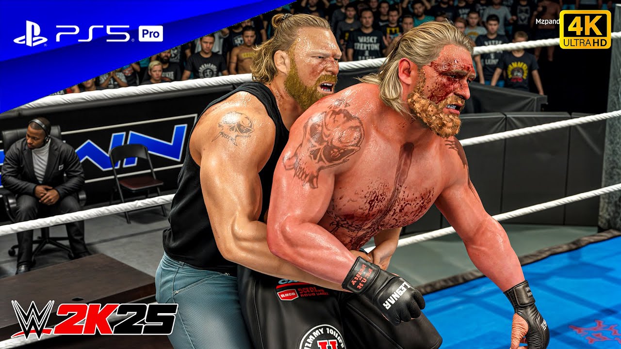 WWE 2K25 — Брок Леснар уничтожает фальшивого Би Леснара на Smackdown | Геймплей PS5™ Pro [4K60]