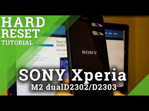 Hard Reset SONY Xperia M2 dual D2302/D2303 - how to clear your phone