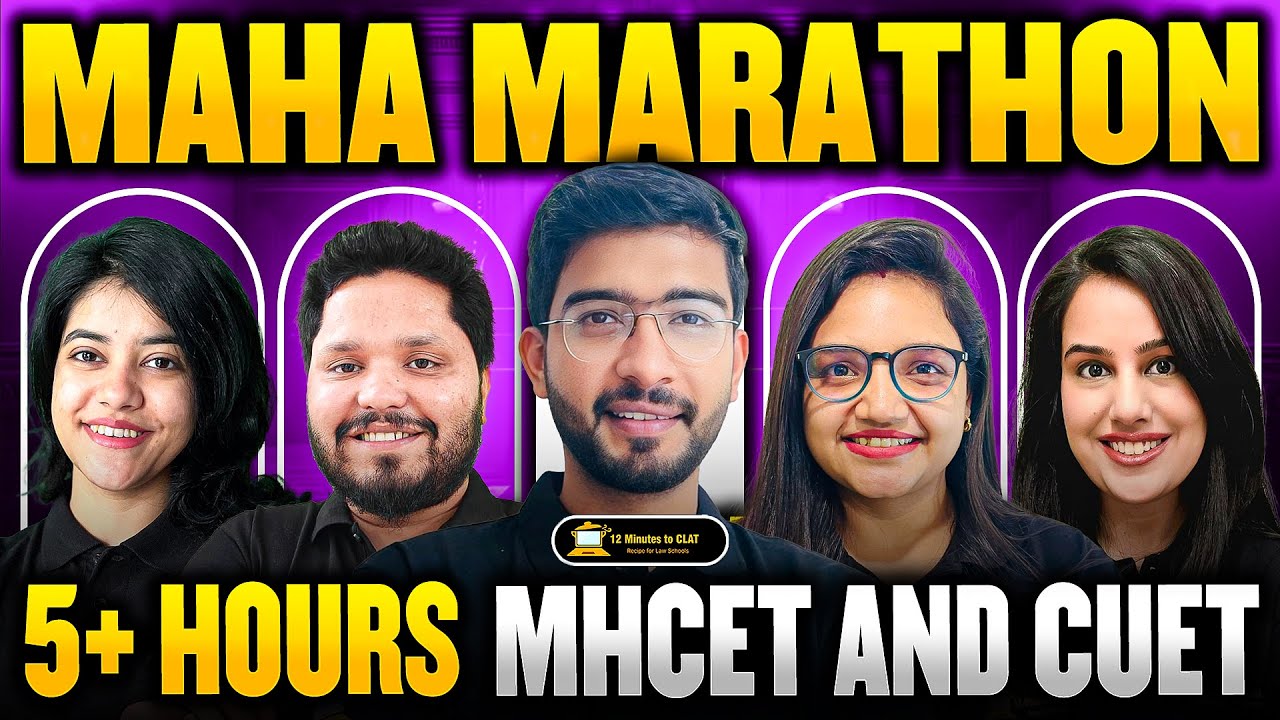 Maha-Marathon for MHCET and CUET 2025 I Complete Practice for All 5 ...