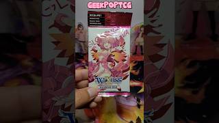 Opening another WIXOSS Glowing Diva booster pack. #WIXOSS
