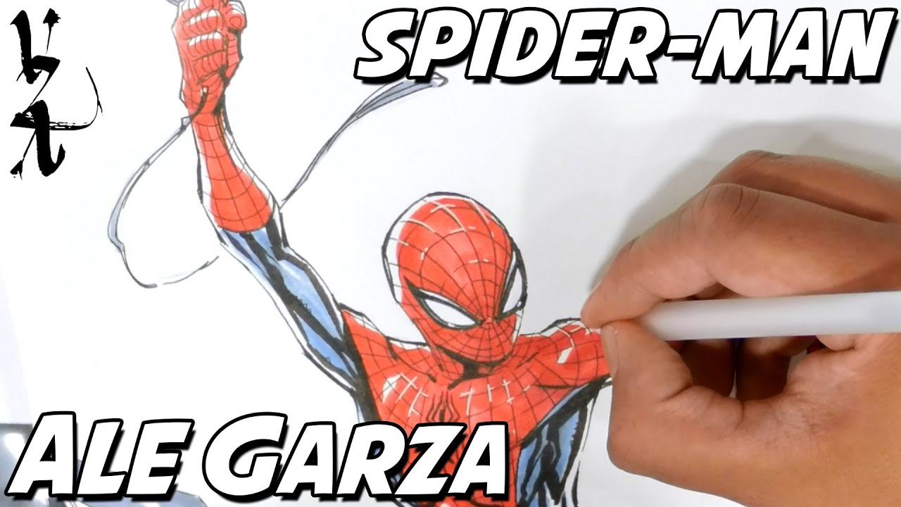 Ale Garza drawing Spider Man