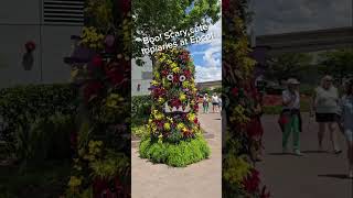Scary, Cute or Both? Monsters University topiaries at Epcot #topiaries #flowerandgardenfestival