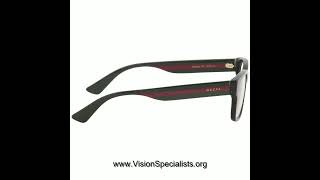 Gucci Mens Urban Eyeglasses GG0343O GG 03430 Full Rim Optical Frame Black Green Red 007