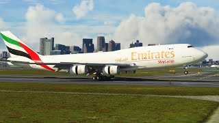 Very Low!!! Impossible landing Boeing 747-800 at Copenhagen Airport MFS2020