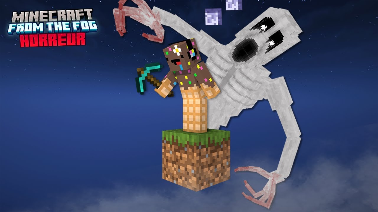 Survivre sur un Bloc FROM THE FOG sur Minecraft..
