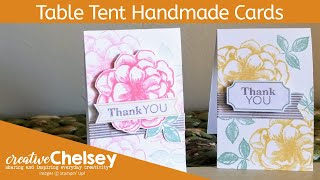 Table Tent Handmade Card - New Size