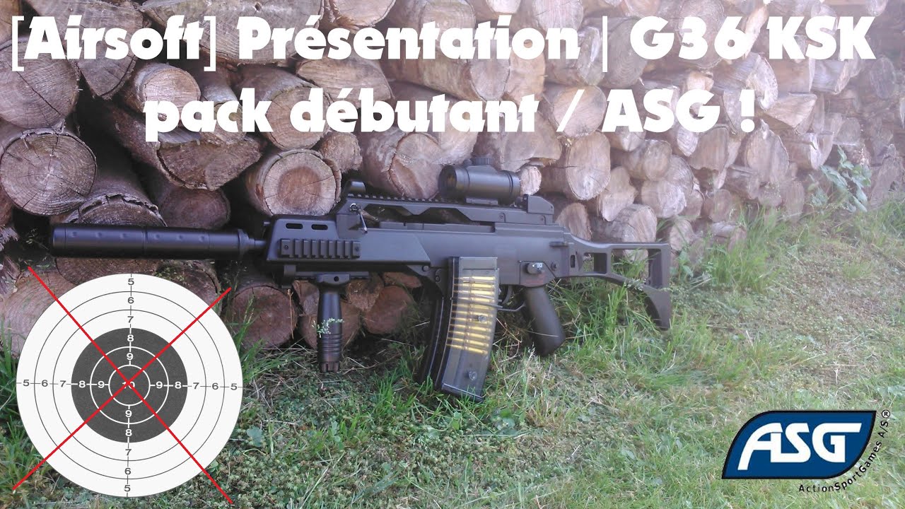 [Airsoft] Présentation G36 KSK pack débutant / ASG ! YouTube
