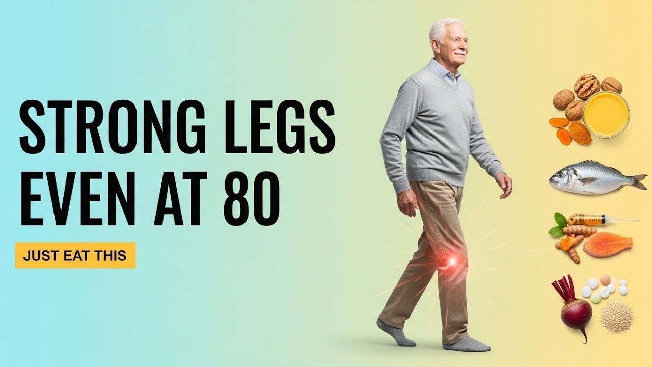 5 Superfoods for Strong Legs After 60 | Knee Pain Relief