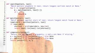 Search And Match Solution - Design of Computer Programs