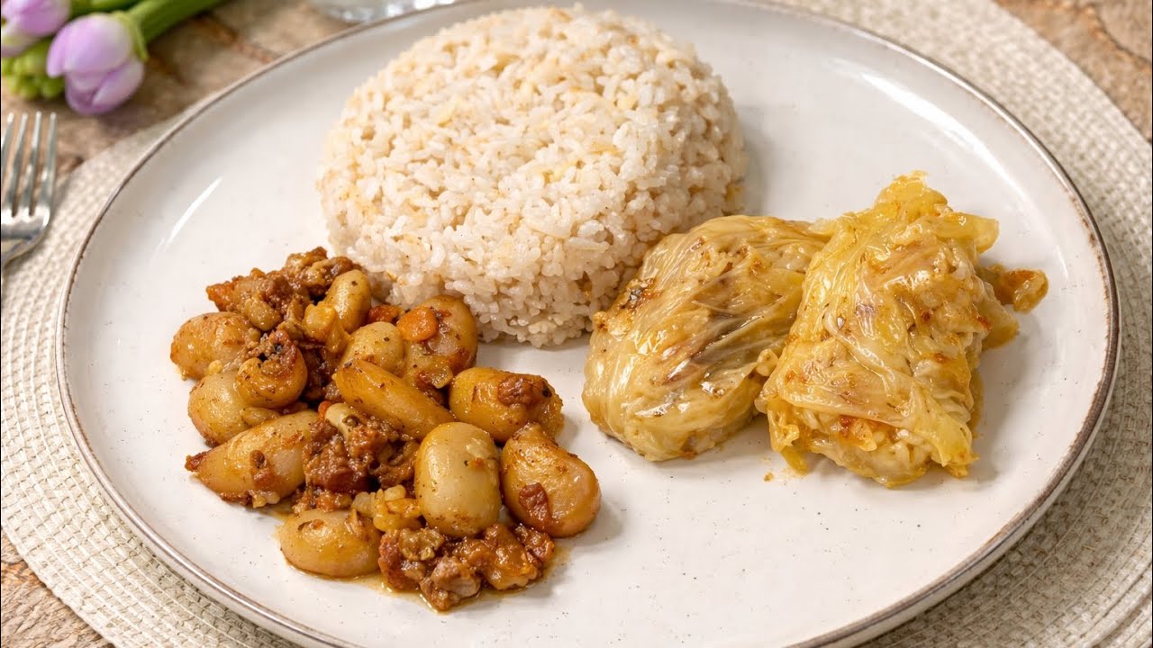 Menu Tradicionale Shqiptare | Groshë në Tepsi, Pilaf që Shkrihet & Sarme 🍛