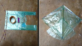 Amazing Plastic Bag Kite Making | Easy Homemade Kite