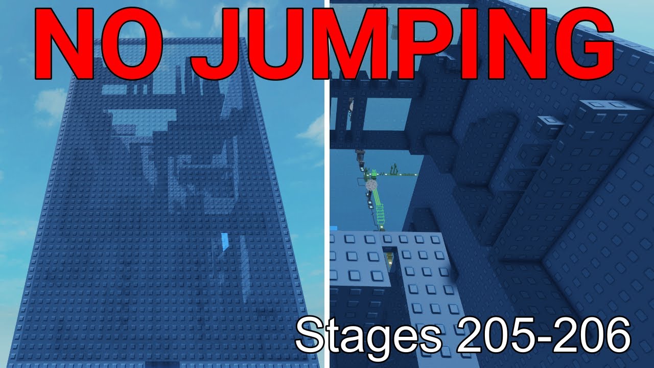 No Jumping Difficulty Chart Obby (Stages 205-206)