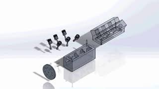 3D Model of V6 Engine