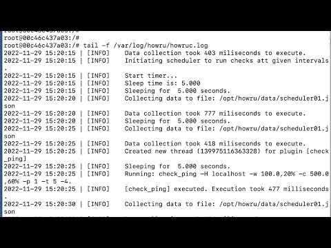 Nagios core docker monitoring with howru