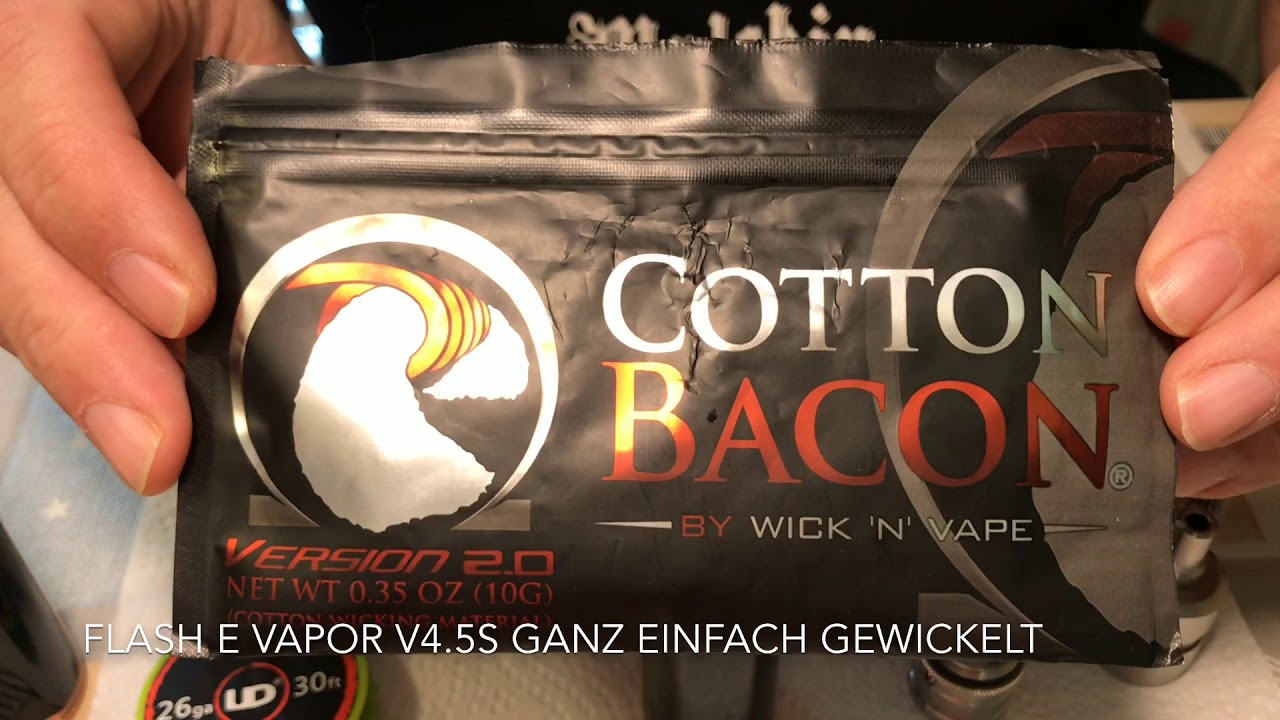 Flash e Vapor V4.5s ganz einfach gewickelt