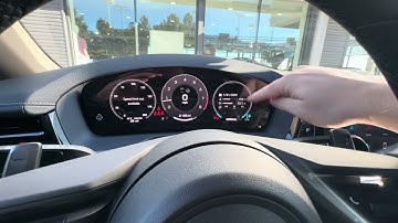 How to Customize the Diamond Button and Instrument Cluster Display in the New Porsche Panamera