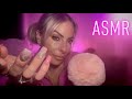 Asmr semiinaudible whispering  almost touching the fluffy mic 